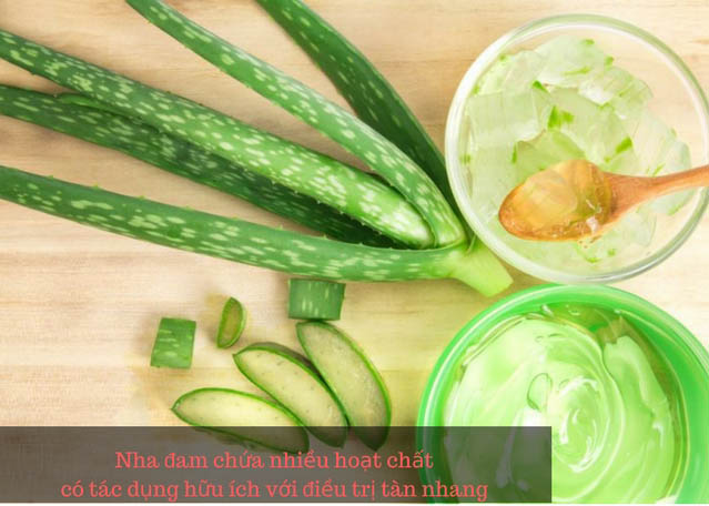 Cách trị tàn nhang bằng nha đam