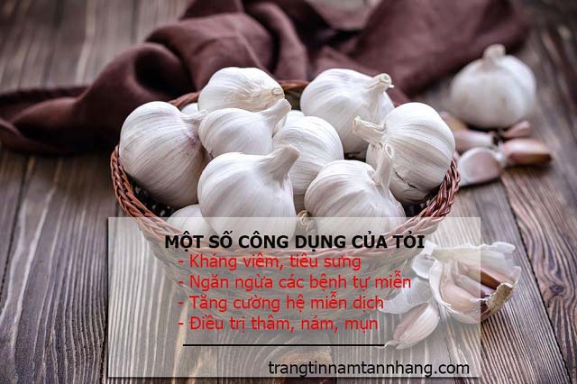 Tác dụng trị nám da tàn nhang bằng tỏi