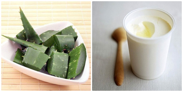 Mặt nạ khắc phục làn da cháy nắng bằng sữa chua và nha đam
