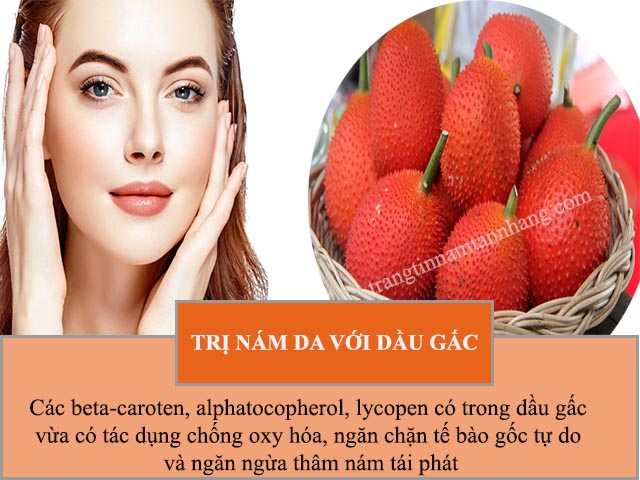 Sử dụng dầu gấc trị nám hiệu quả“thần kỳ”