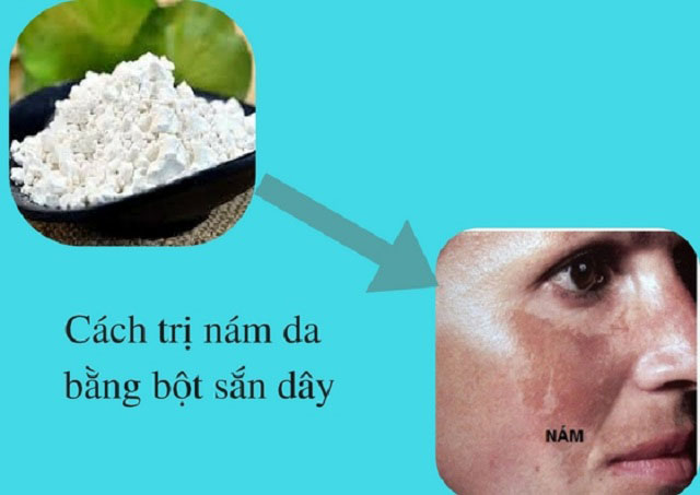 Bột sắn dây thị nám da