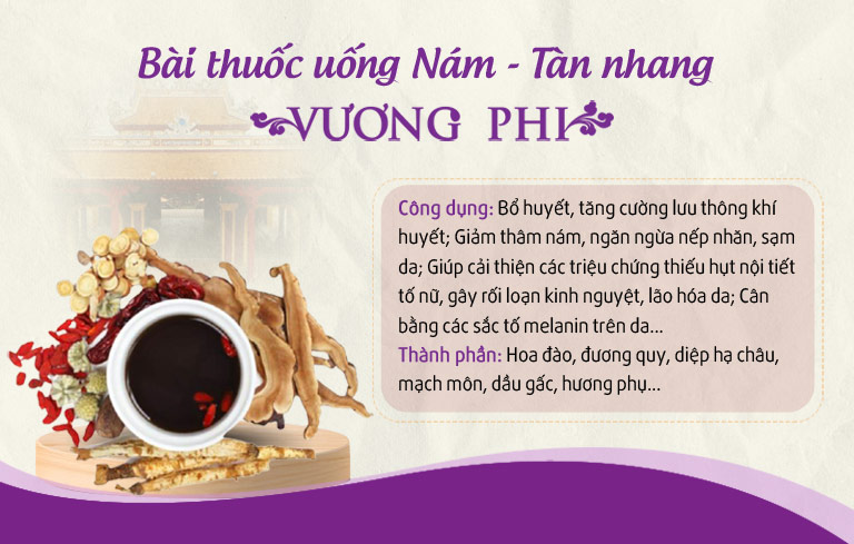 Bài thuốc uống Vương Phi tác động sâu vào cơ thể, giải quyết căn nguyên