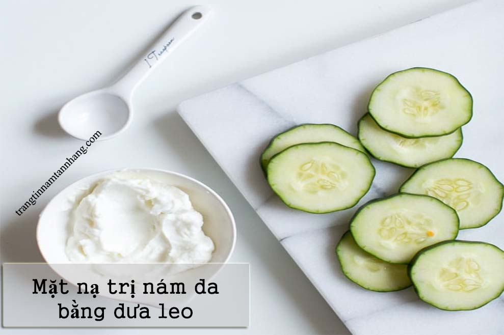 Mặt nạ trị nám da bằng dưa leo