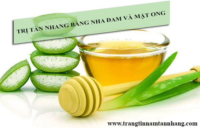 Cách trị tàn nhang bằng nha đam và mật ong