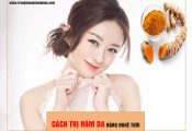 5 cách trị nám da bằng nghệ tươi