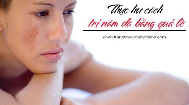 Cách trị nám da bằng quả lê