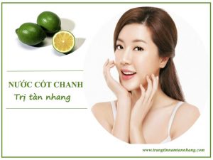 Cách trị tàn nhang bằng nước cốt chanh