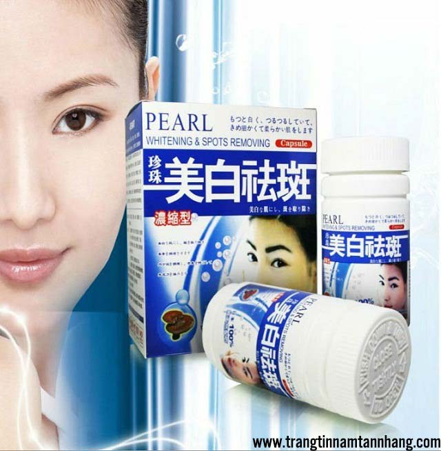 Thông tin về viên uống trị nám Pearl Whitening & Spots Removing