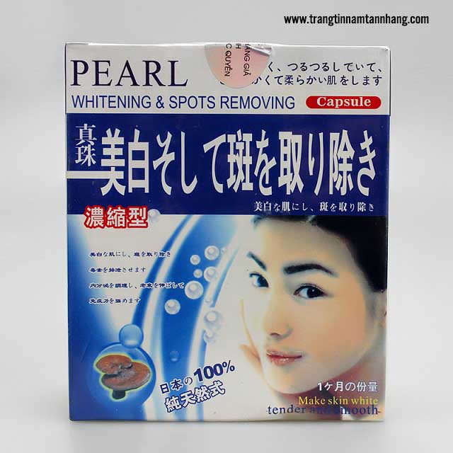 Thông tin về viên uống trị nám Pearl Whitening & Spots Removing