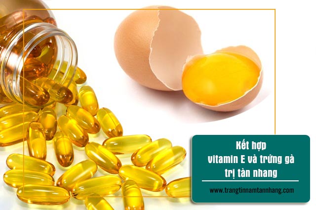 Cách trị tàn nhang bằng vitamin E và lòng đỏ trứng gà