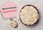 cách trị tàn nhang bằng yến mạch