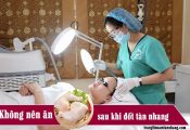 Sau khi đốt tàn nhang ăn thịt gà được không?