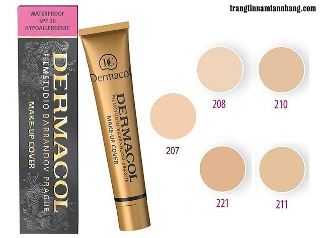 Kem nền che khuyết điểm tàn nhang Dermacol Make-up Cover