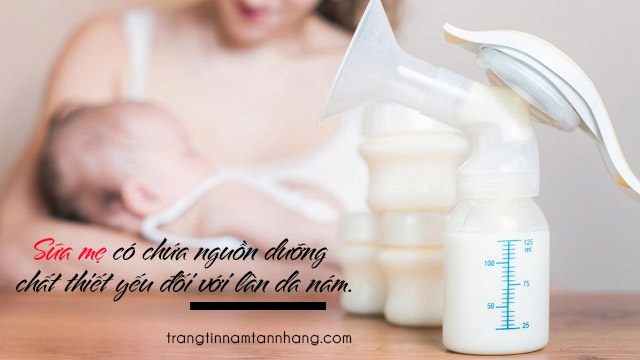 Cách trị nám sau sinh bằng sữa mẹ