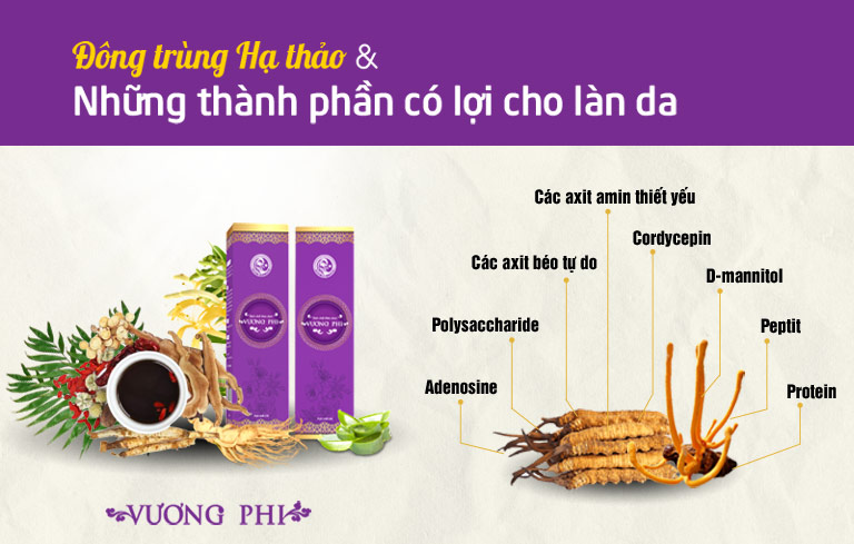 Cùng Đông trùng hạ thảo, cho tác động tích cực, góp phần cải thiện làn da theo cơ chế lành - nhẹ