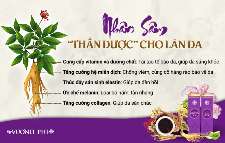 Công dụng của nhân sâm trong làm đẹp