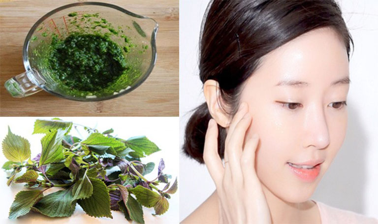 Mặt nạ lá tía tô có tác dụng dưỡng ẩm cho da