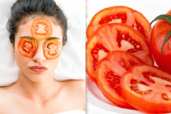 cà chua chứa hàm lượng vitamin C rất lớn có khả năng ức chế sự hình thành của hắc sắc tố melanin, nhờ đó giúp hạn chế hình thành nám trên da.